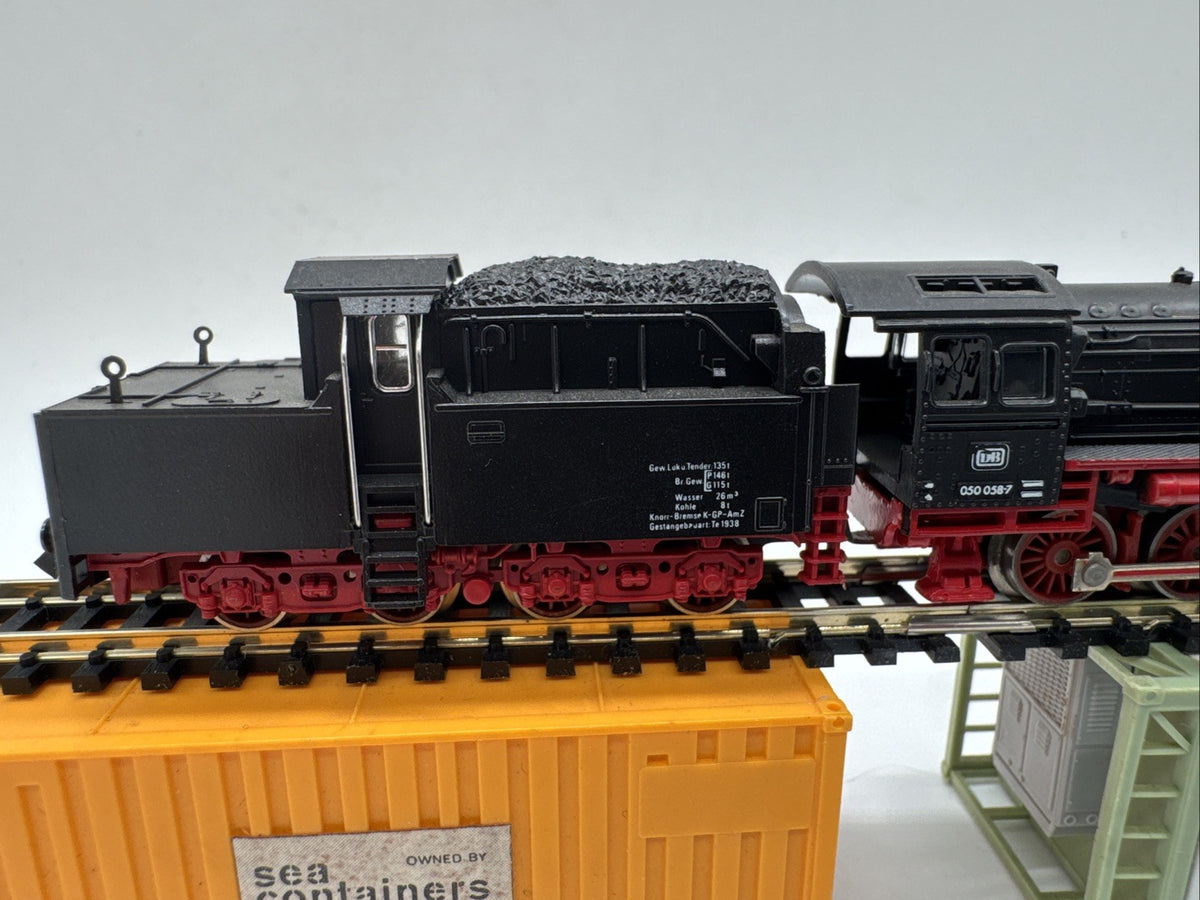 Locomotive à tender Fleischmann piccolo 2363 DB BR 050 058-7 #309