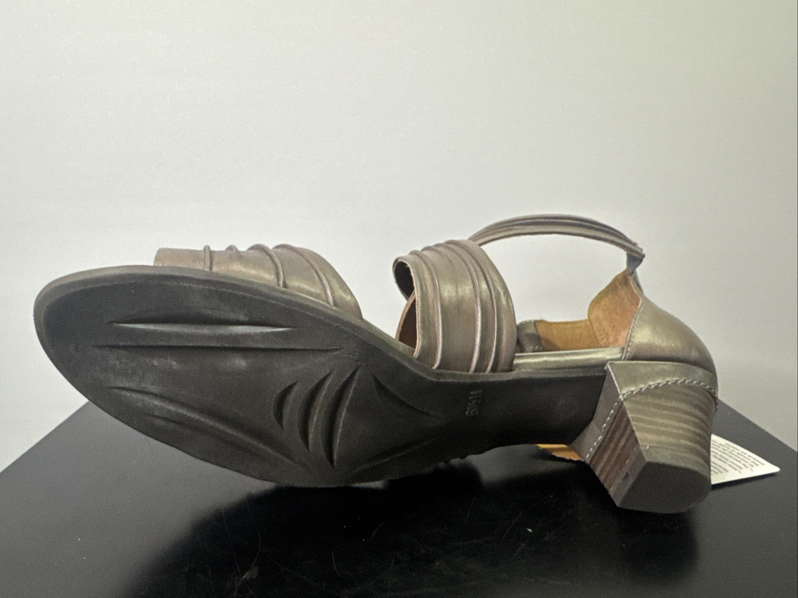 Jana Sandalette  Gr. 6,5 Leder Braun Damen Absatzschuh
