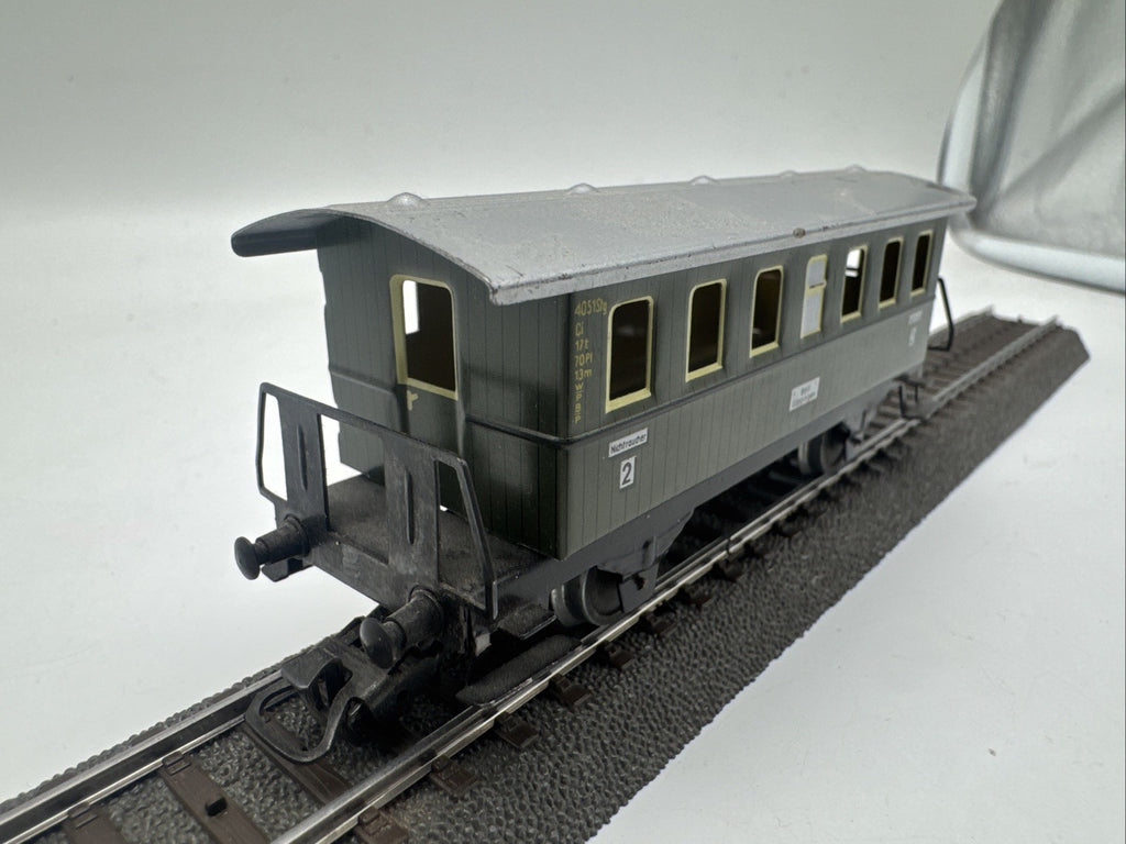 Märklin H0 Personenwagen 4051 Stg Grün Donnerbüchse 2. Klasse #254