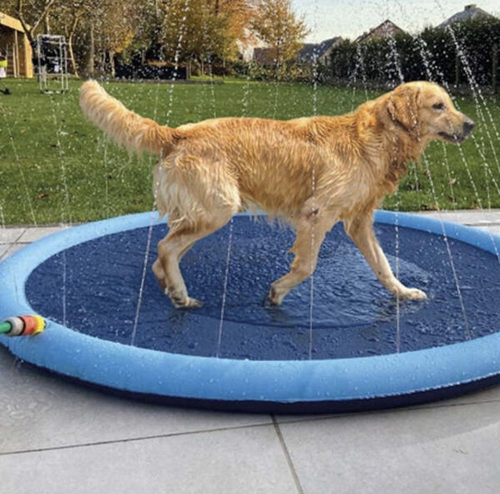 Planschbecken Splash Pad für Kinder Hunde Outdoor Garten Sommer Sprinklermatte