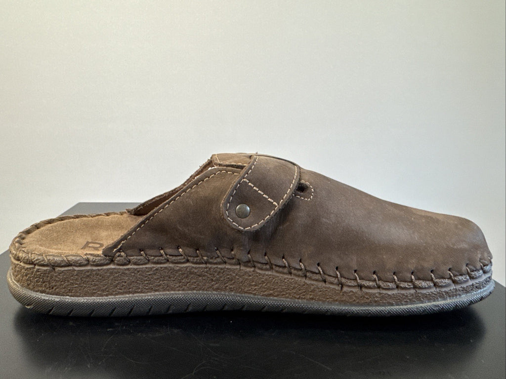 Rohde Herren Pantolette Gr. 41 Mocca Nebuk Pantoffel  6794