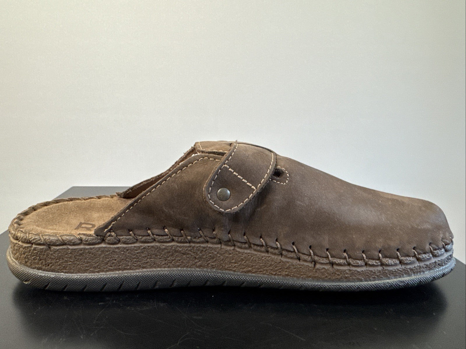 Rohde Herren Pantolette Gr. 41 Mocca Nebuk Pantoffel  6794