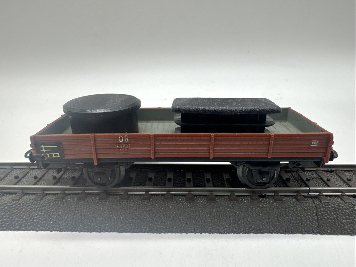 Märklin 4503 H0 Niederbordwagen 464 637 , DB Beladen