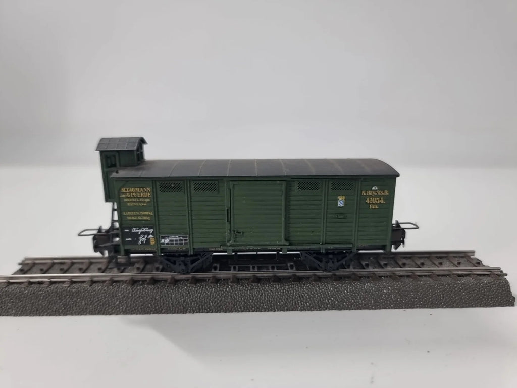 Trix Express 3401 H0 Güterwagen mit Bremserhaus Gm  K.Bay.Sts.B.