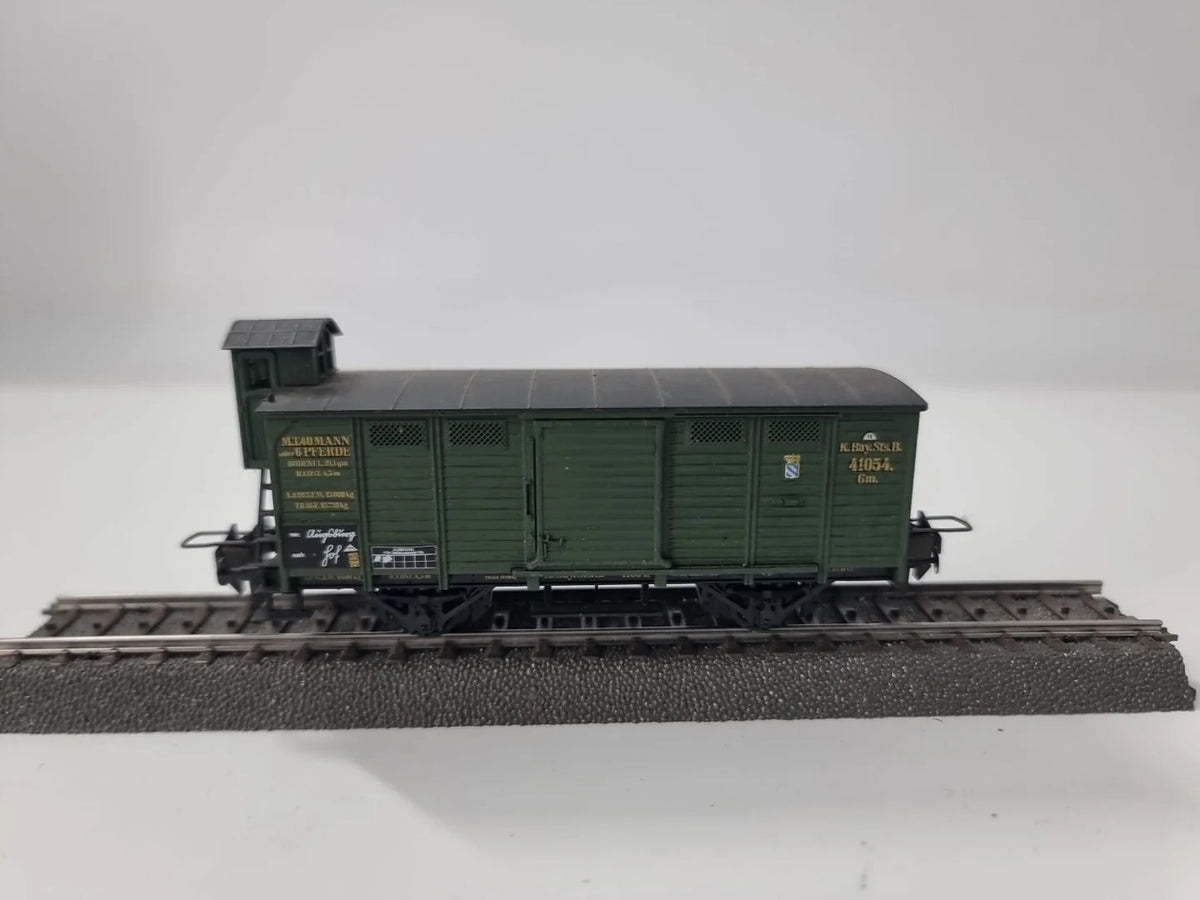 Trix Express 3401 H0 Güterwagen mit Bremserhaus Gm  K.Bay.Sts.B.