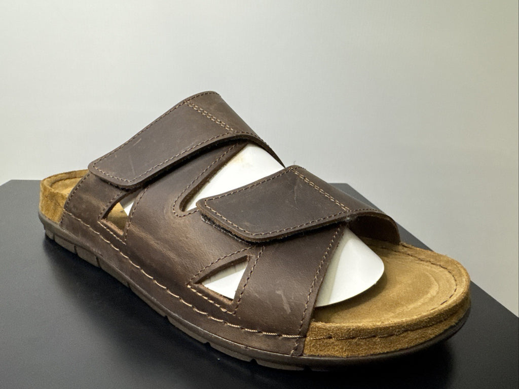 Rohde Herren Pantoletten Gr.41 Hausschuhe Sandale 5914 Mocca