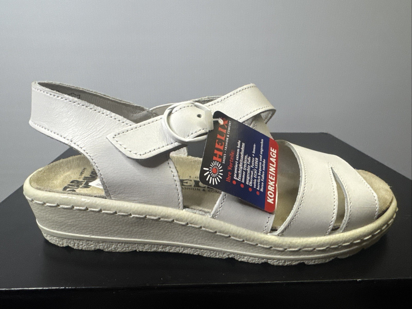 Helix Damenschuh Gr. 36 Sandale Weiß