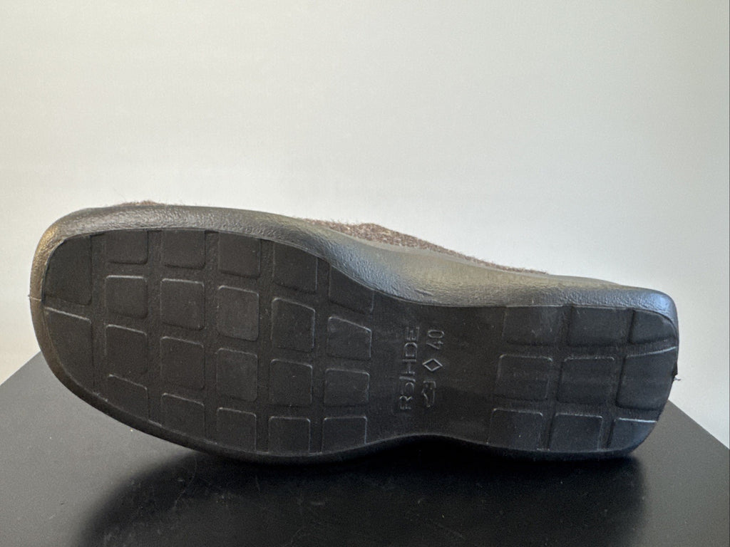 Rohde Herren Filz Pantolette Gr. 44 Mocca Pantoffel Weite G 2731