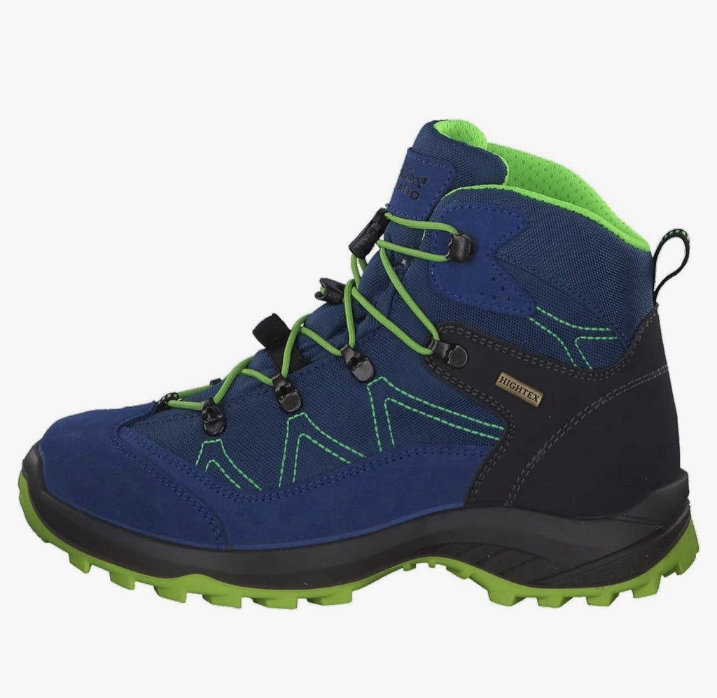 High Colorado Vilan Mid-Cut Wanderschuhe Jungen Blau-Limette Gr. 35
