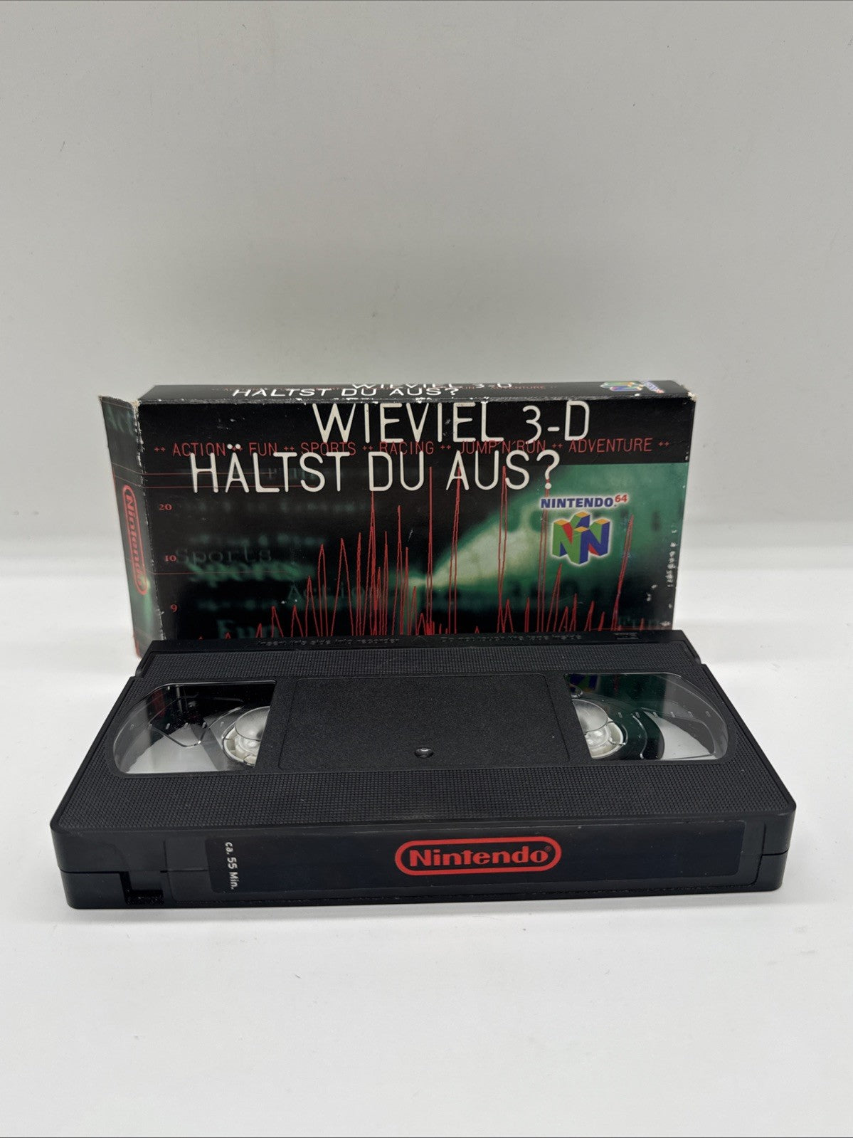 Nintendo 64 Promo VHS | N64 | 'Wie viel 3-D hälst du aus?' inkl. Schuber [GUT]