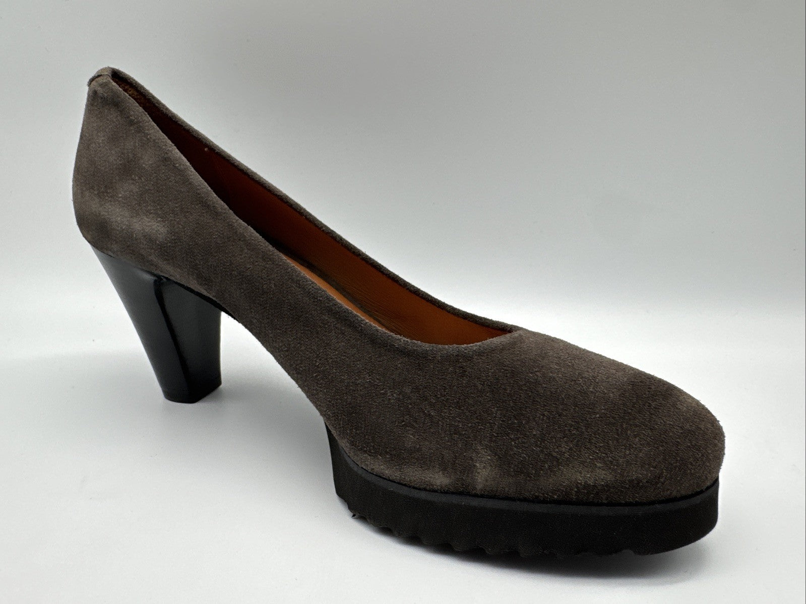 Gadea Pumps Gr. 37 Braun Leder Damen Absatzschuh