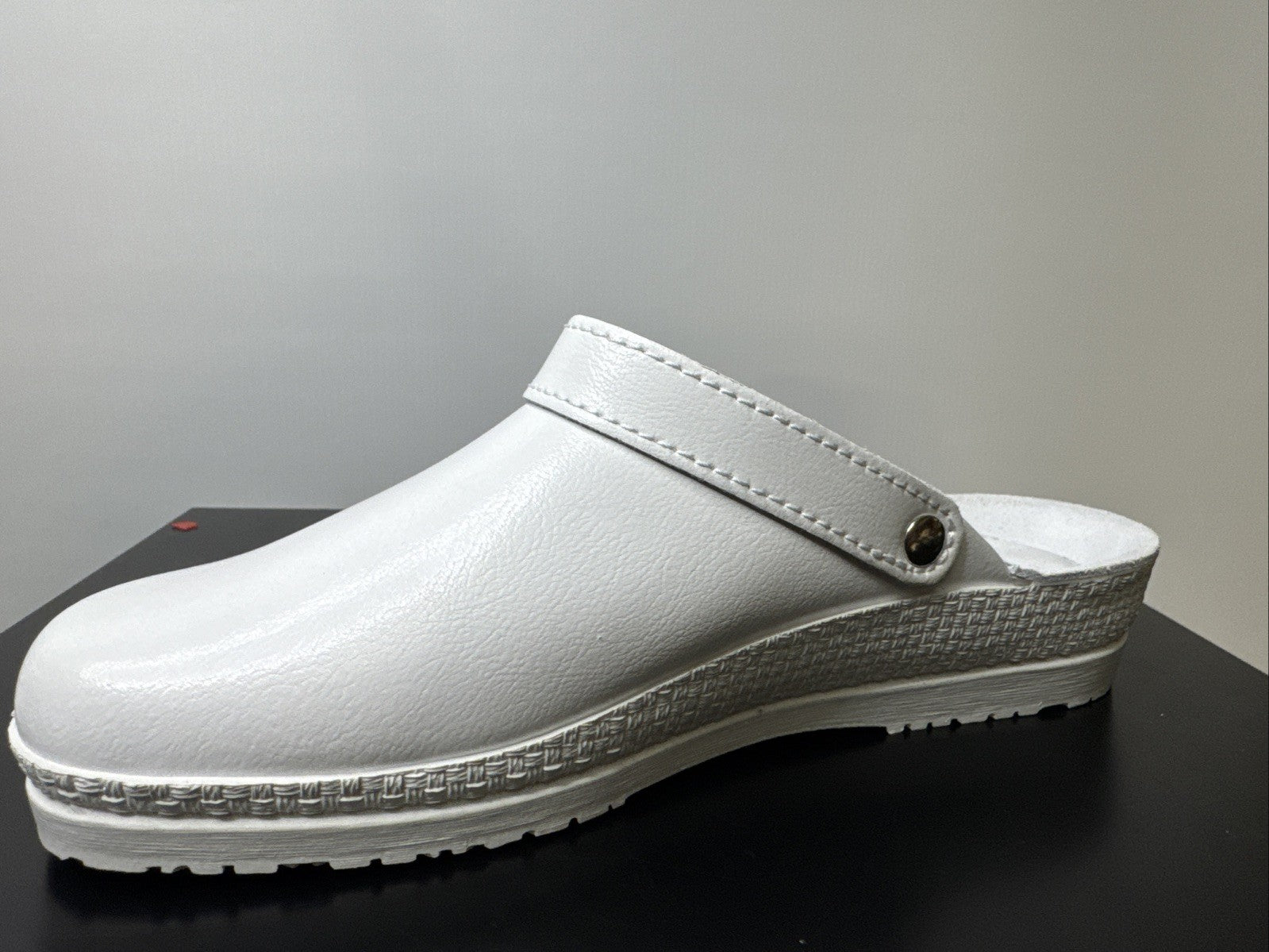 Rohde Herren Pantolette Gr. 44 Weiß Pantoffel 1518