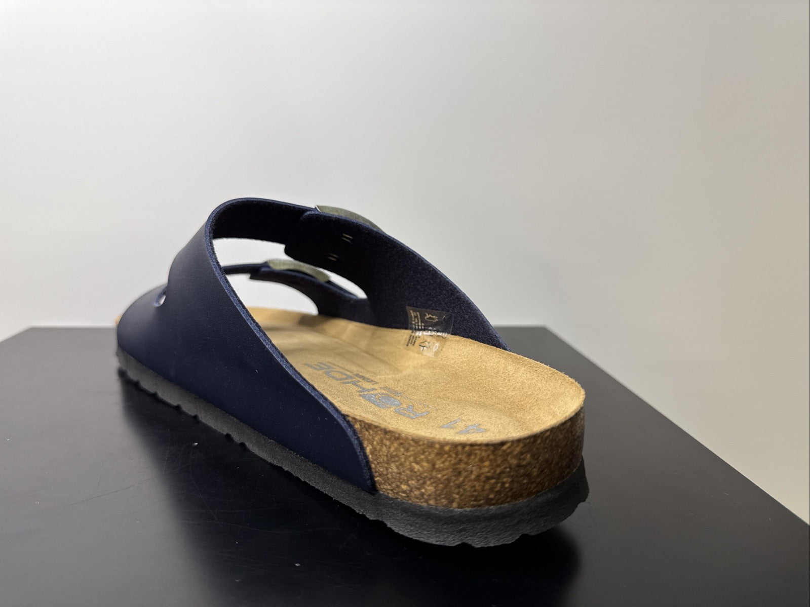 Rohde Herren Pantoletten Gr. 40 Leder Clogs Ocean 5920