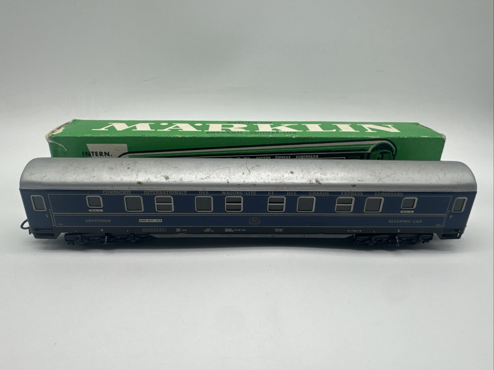 Märklin HO 4029 Schlafwagen blau OVP, gebraucht