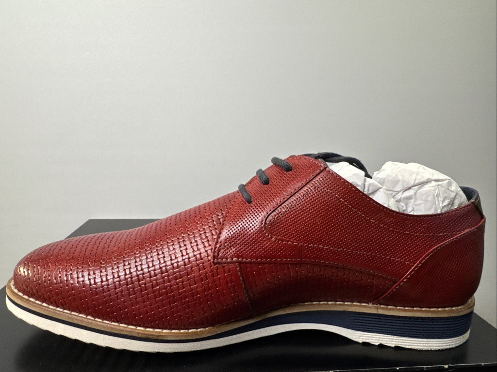 Quintero-701  by SIOUX  Herren Derbys Schnürschuh Rosso Rot  Gr. 41,5