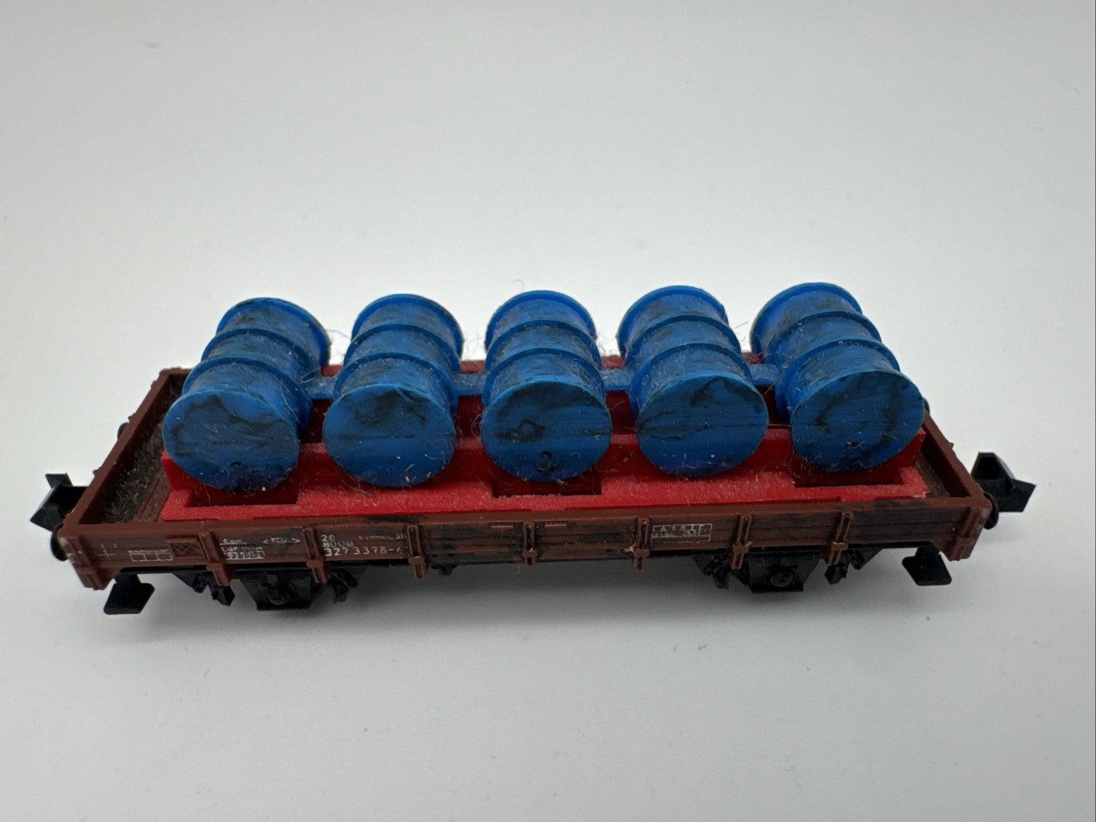 Trix Spur N Güterwagen Offen 327 3378-4 Mit Fässern