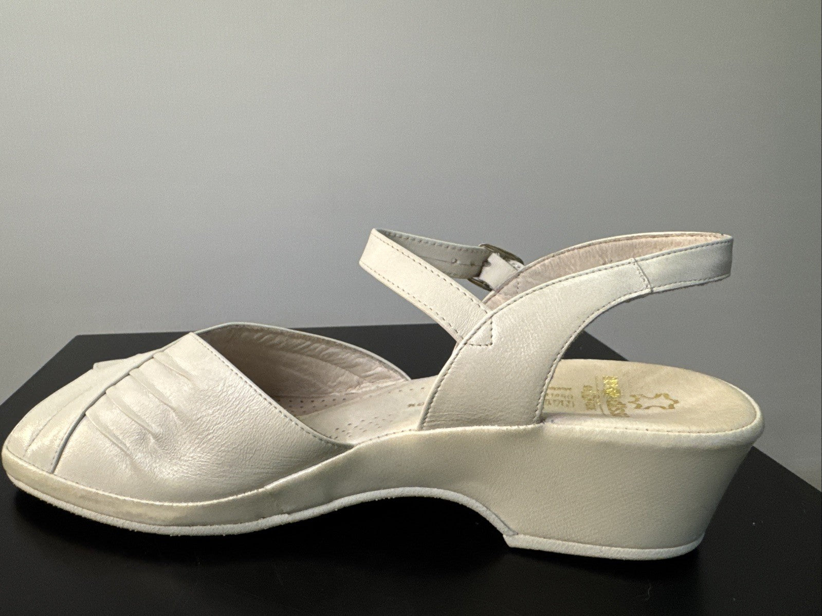 Rohde Sandalette Gr. 8,5 Damen Weiß Leder