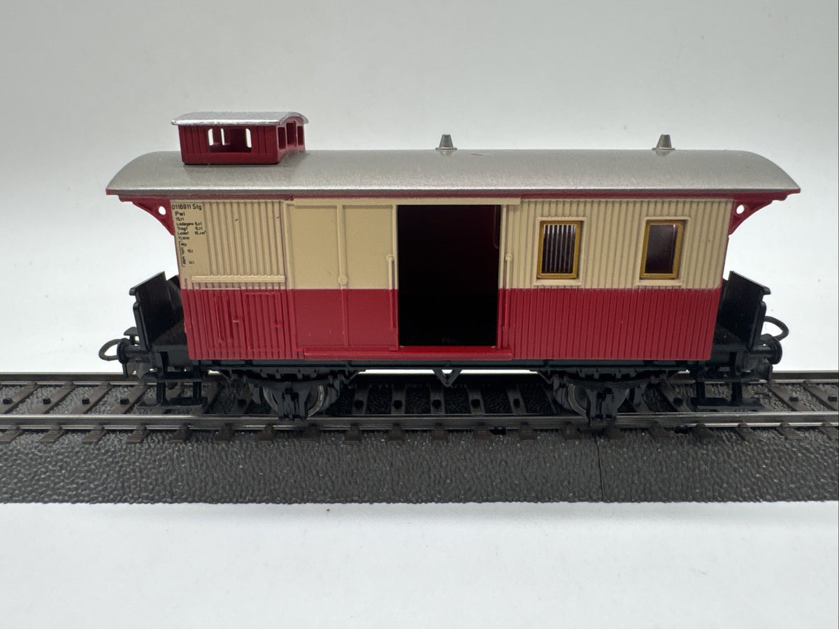 Märklin 4008 H0 Gepäckwagen Personenwagen Länderbahn beige/rot 0116911 Stg #387