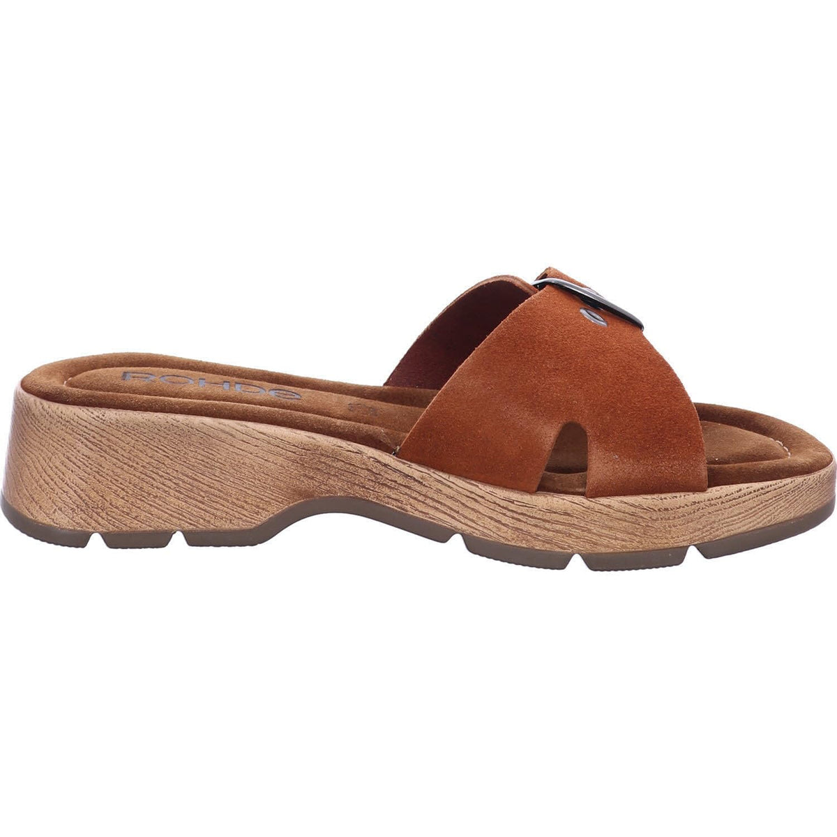Rohde Damen Clogs Pantoletten Keilabsatz Licata 6260