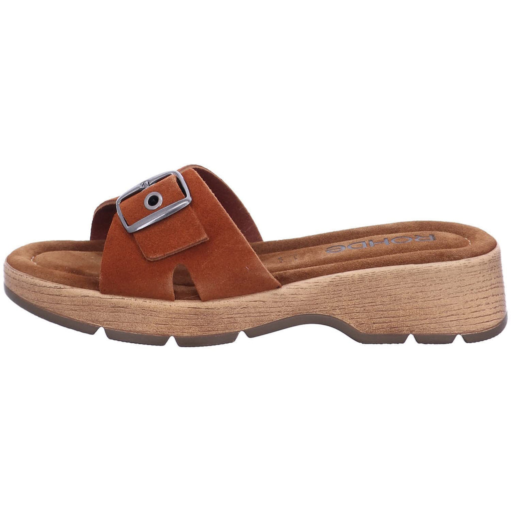 Rohde Damen Clogs Pantoletten Keilabsatz Licata 6260