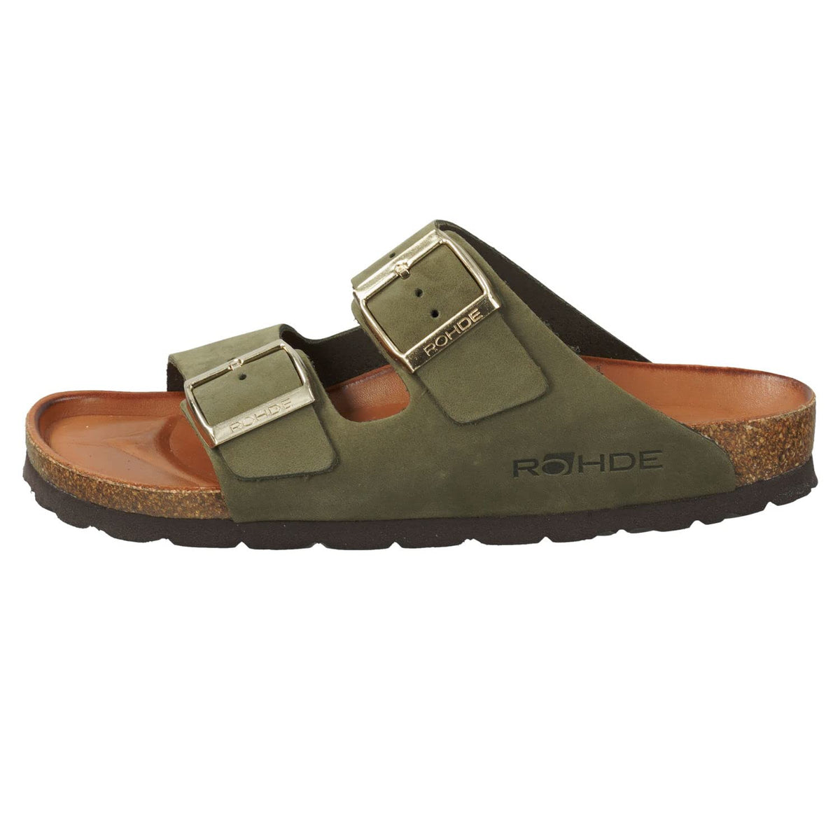 Rohde ALBA Damen, Frauen, Pantoletten, Slipper,Slides,Sandalen,Sommerschuhe,Freizeitschuhe,schluepfschuhe,Slipper,Slip-ons,Olive,40 EU