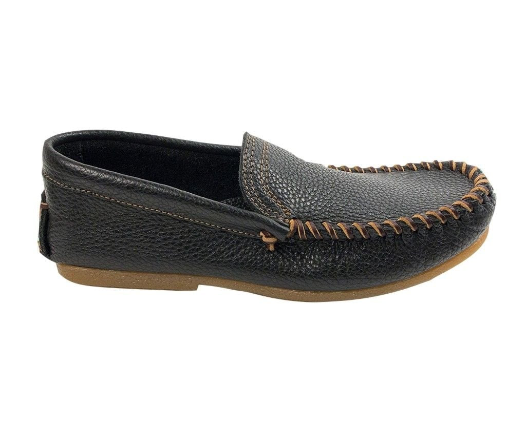 Minnetonka Venetian Slip-on, Herren Pantofole, schwarz - Schwarz - Größe: 11.5 D(M) US