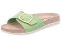 Rohde Damen Pantolette Leder Klettverschluss Memoryfußbett Rodigo-D 5875