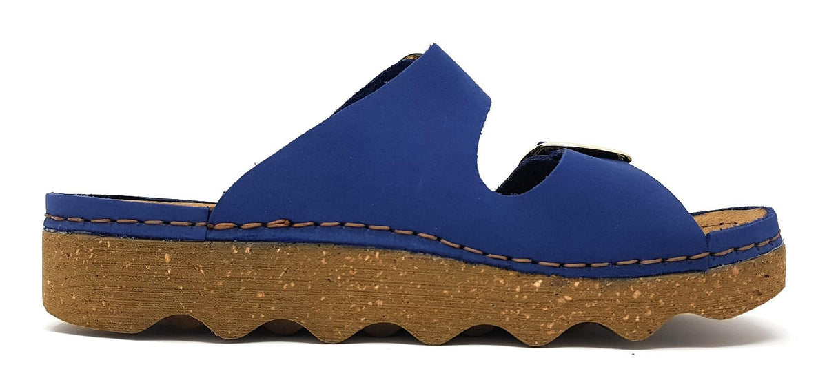 Rohde Damen Pantoletten Sandalen Easys Pantolette Nubukleder Gemütlich Puschen Uni easys Pantolette Damen grün, 36 EU