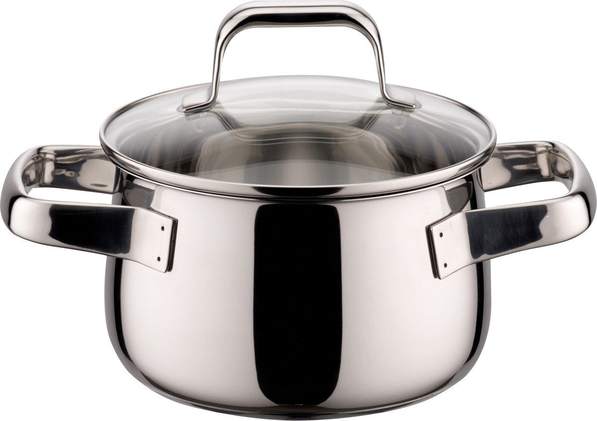 ELO 90224 Shape Fleischtopf mit Deckel, Edelstahl, Silber, 33,5 x 26,5 x 17,5 cm