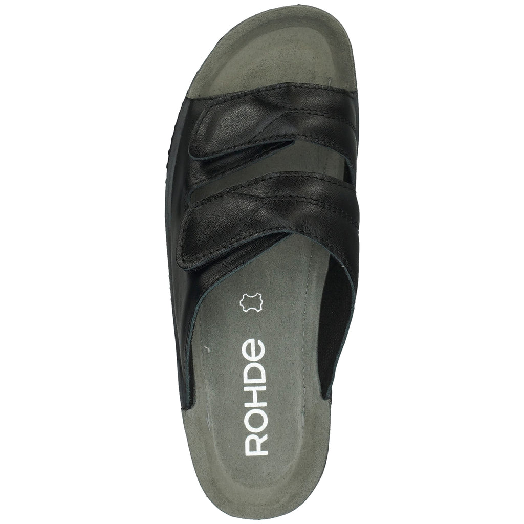Rohde Soltau-40 - Damen Pantolette aus Velour-Leder