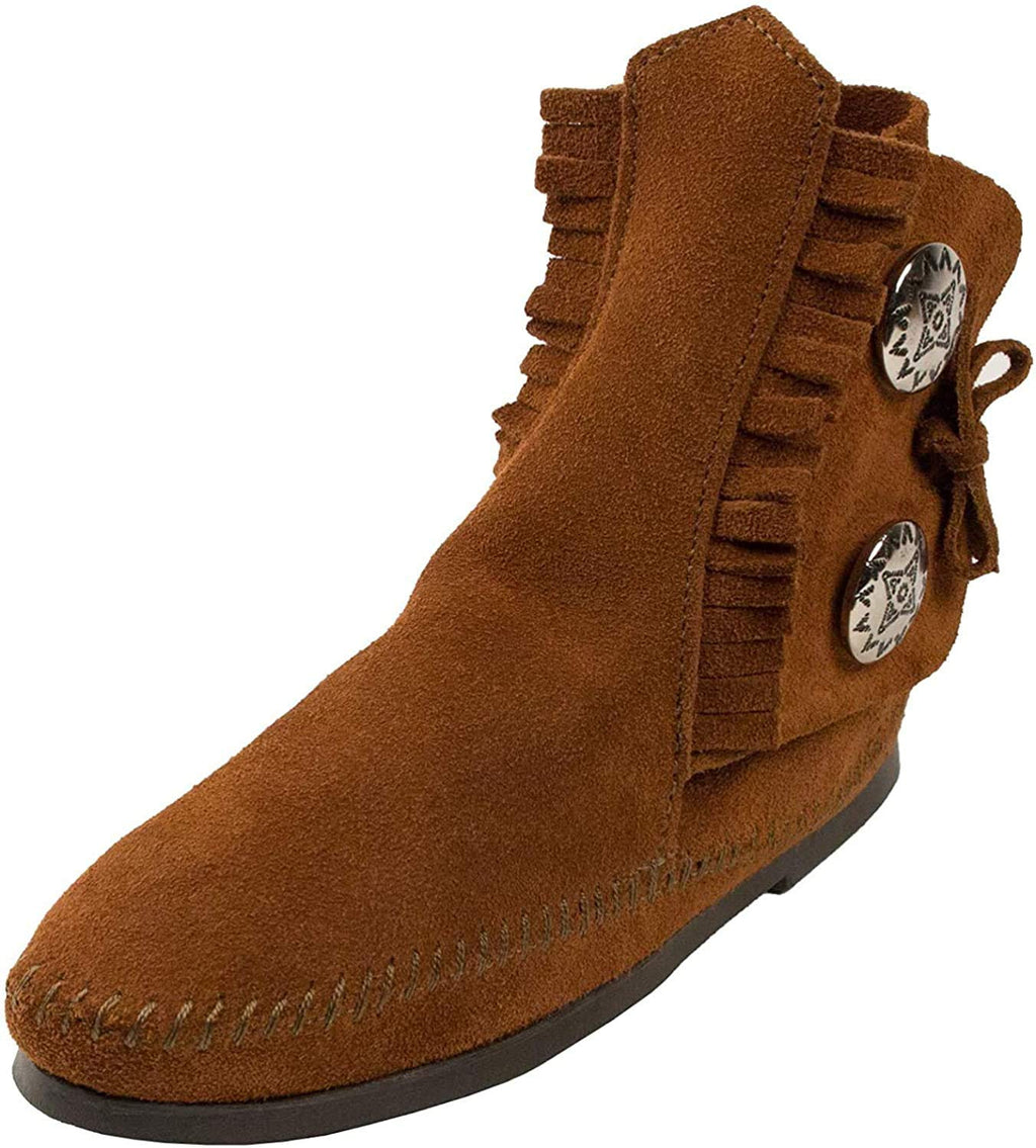 Minnetonka Two Button 442, Damen Kurzschaft Stiefel