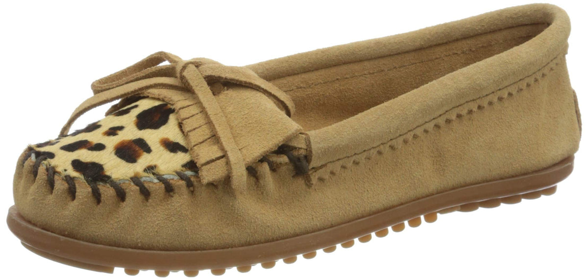 Minnetonka Leopard Kilty Moc Damen Mokassin