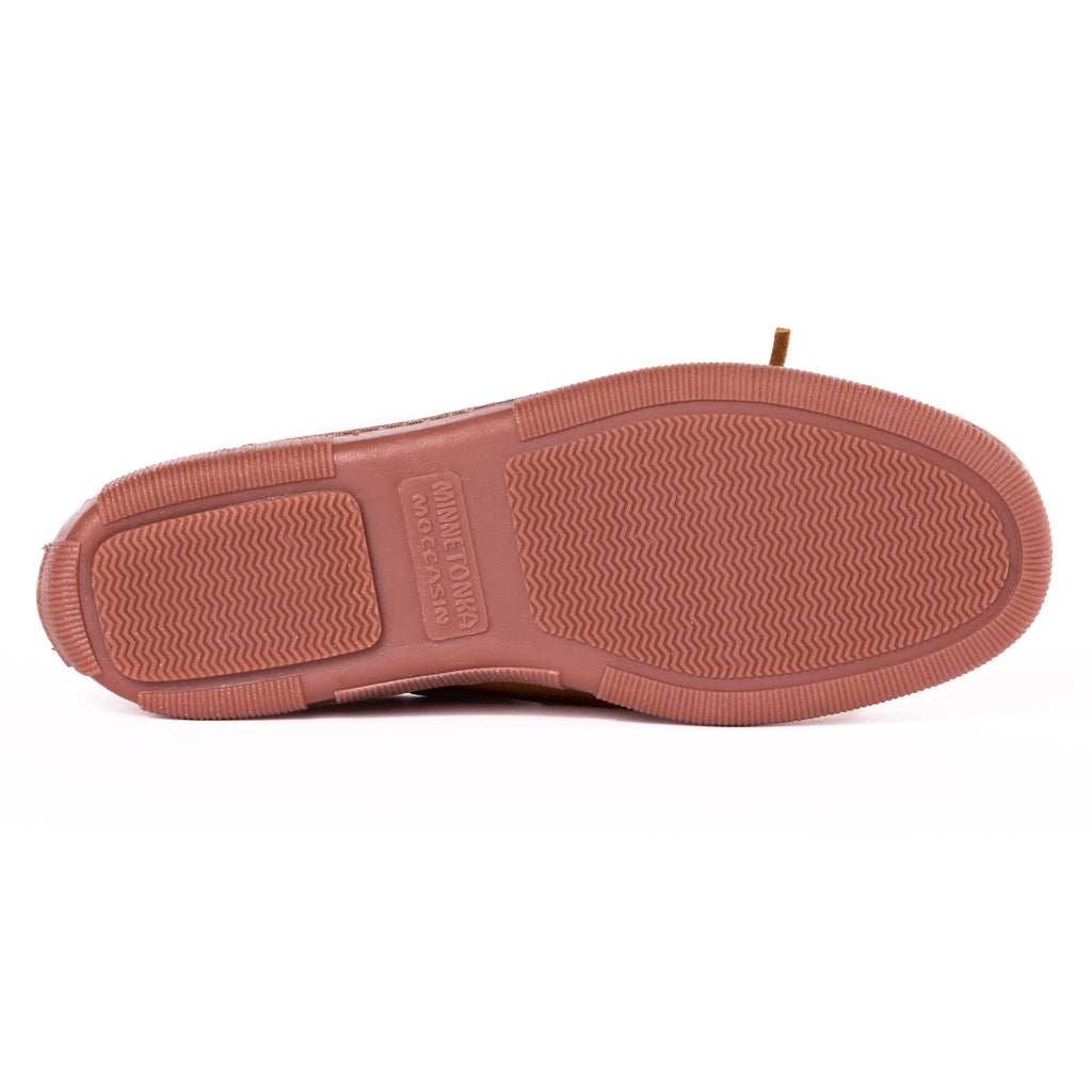 Minnetonka Moosehide Classic Mokassins für Herren, Braun - Natürlicher Elch - Größe: 38.5 EU