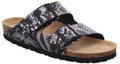 Rohde Damen Schuhe Pantoletten Keilabsatz Clogs Alba 5579, Größe:41 EU, Farbe:Silber