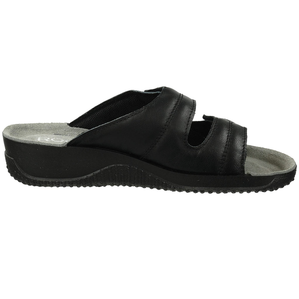Rohde Soltau-40 - Damen Pantolette aus Velour-Leder