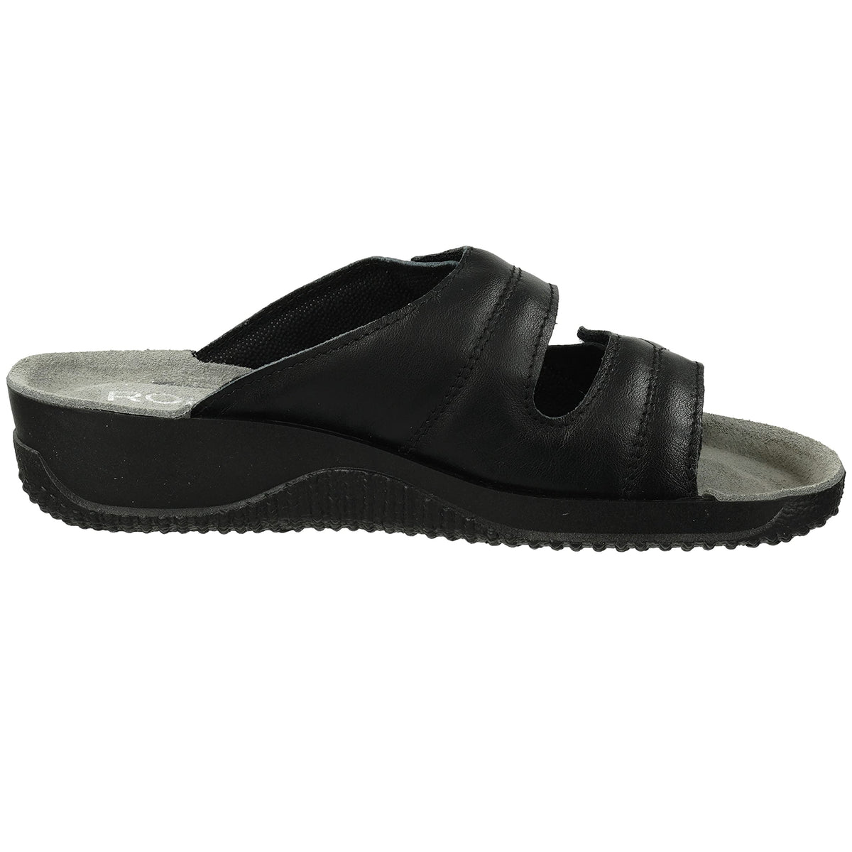 Rohde Soltau-40 - Damen Pantolette aus Velour-Leder