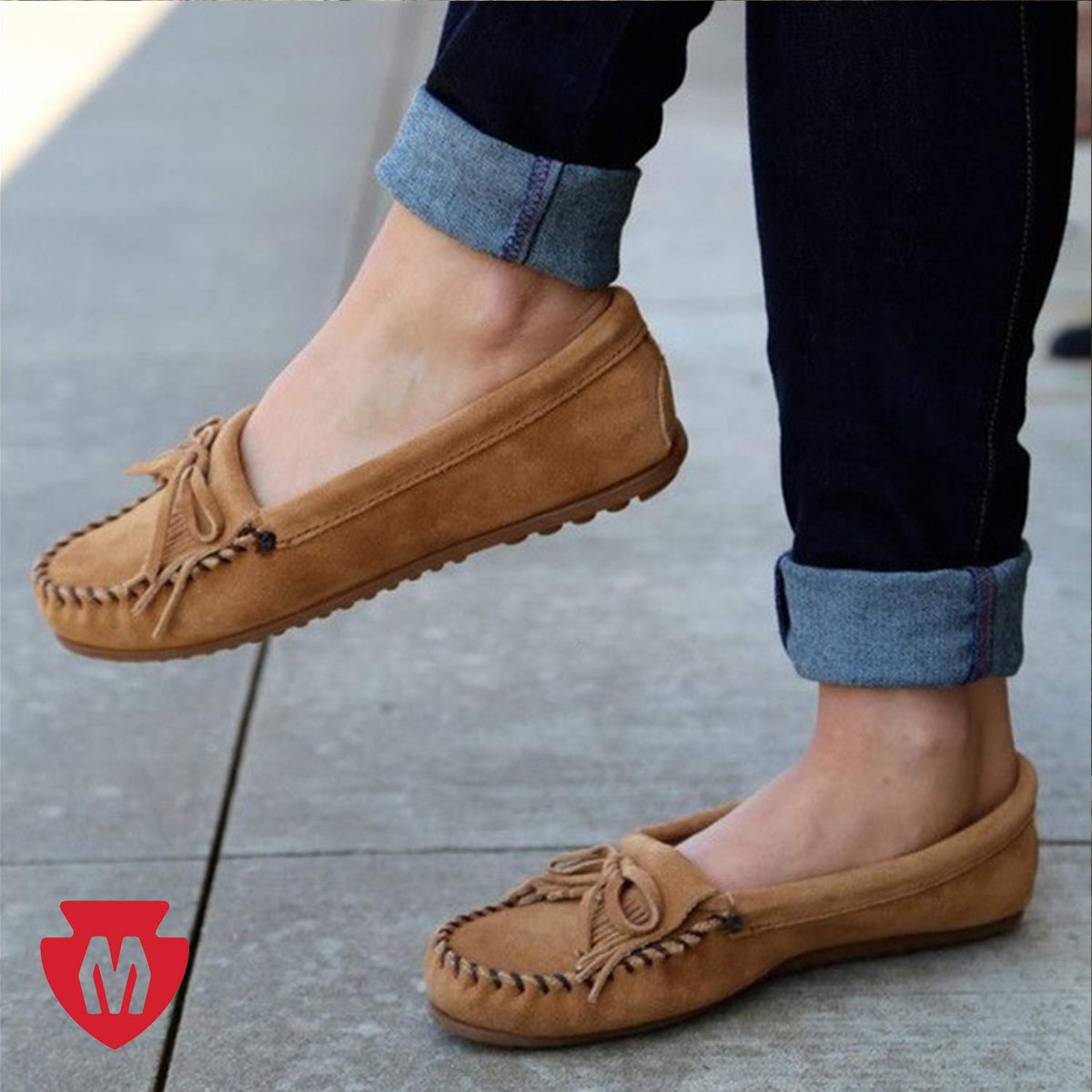 Minnetonka Kilty Driving Moc 594, Damen Mokassins