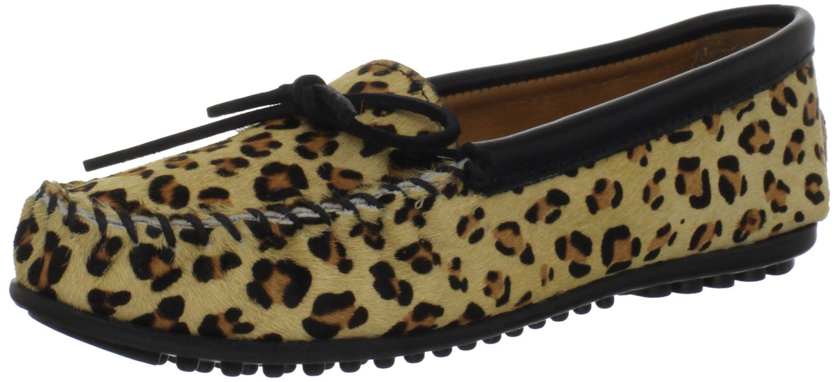 Minnetonka Damen Full Leopard Moc Mokassin