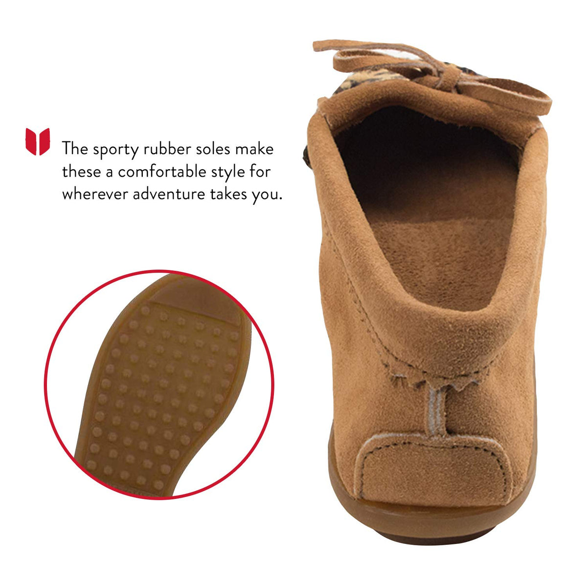 Minnetonka Leopard Kilty Moc Damen Mokassin
