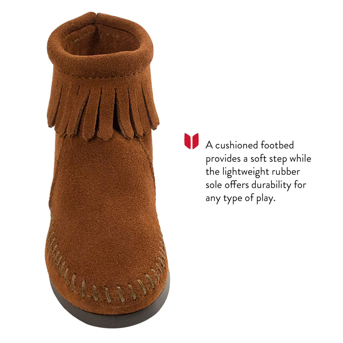 Minnetonka Back Zipper Boot 2282 Unisex - Kinder Stiefel