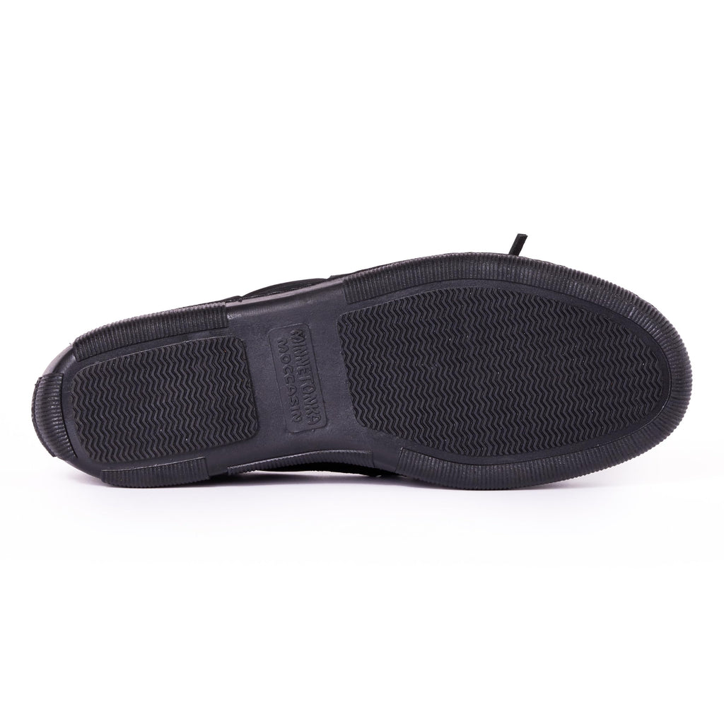 Minnetonka Moosehide Classic Mokassins für Herren, Schwarz, 45 EU