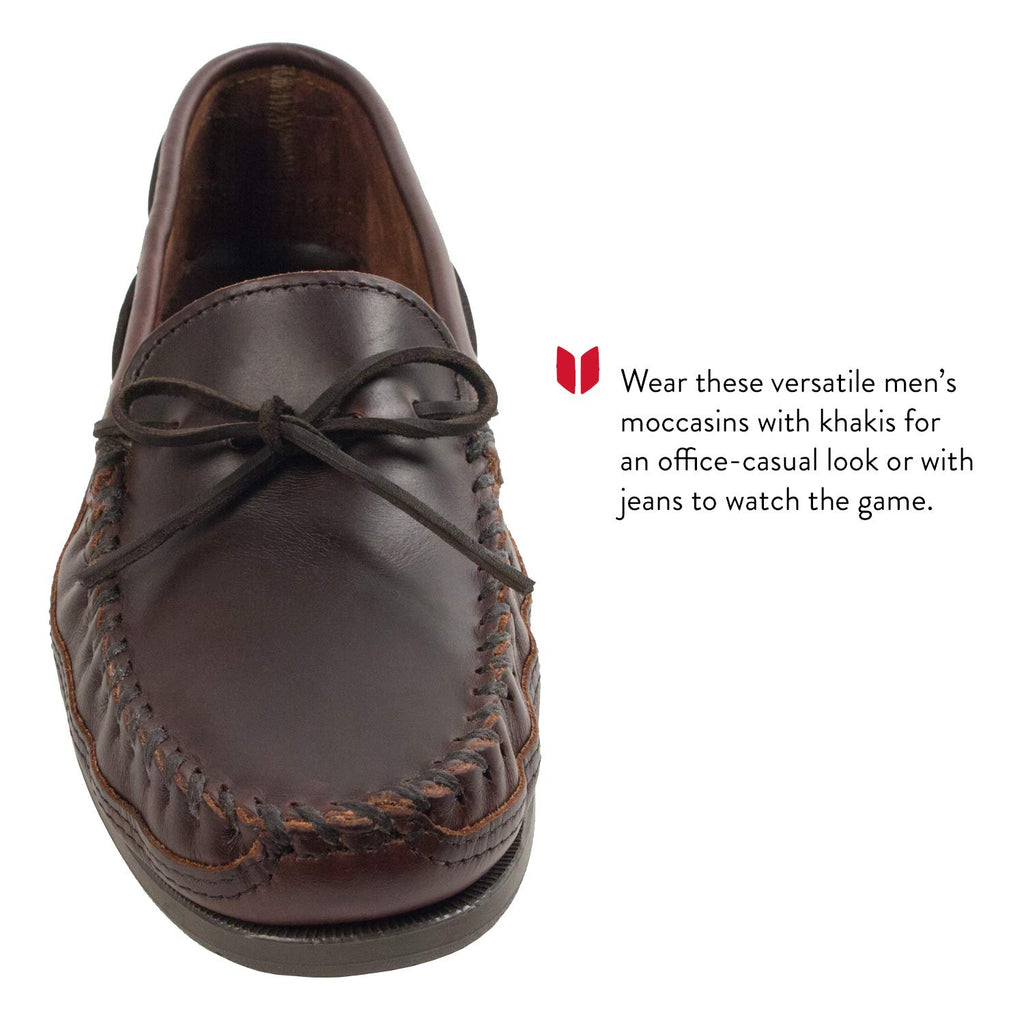 Minnetonka Herren Doublebottomhardsole/Dbrown Moccasin