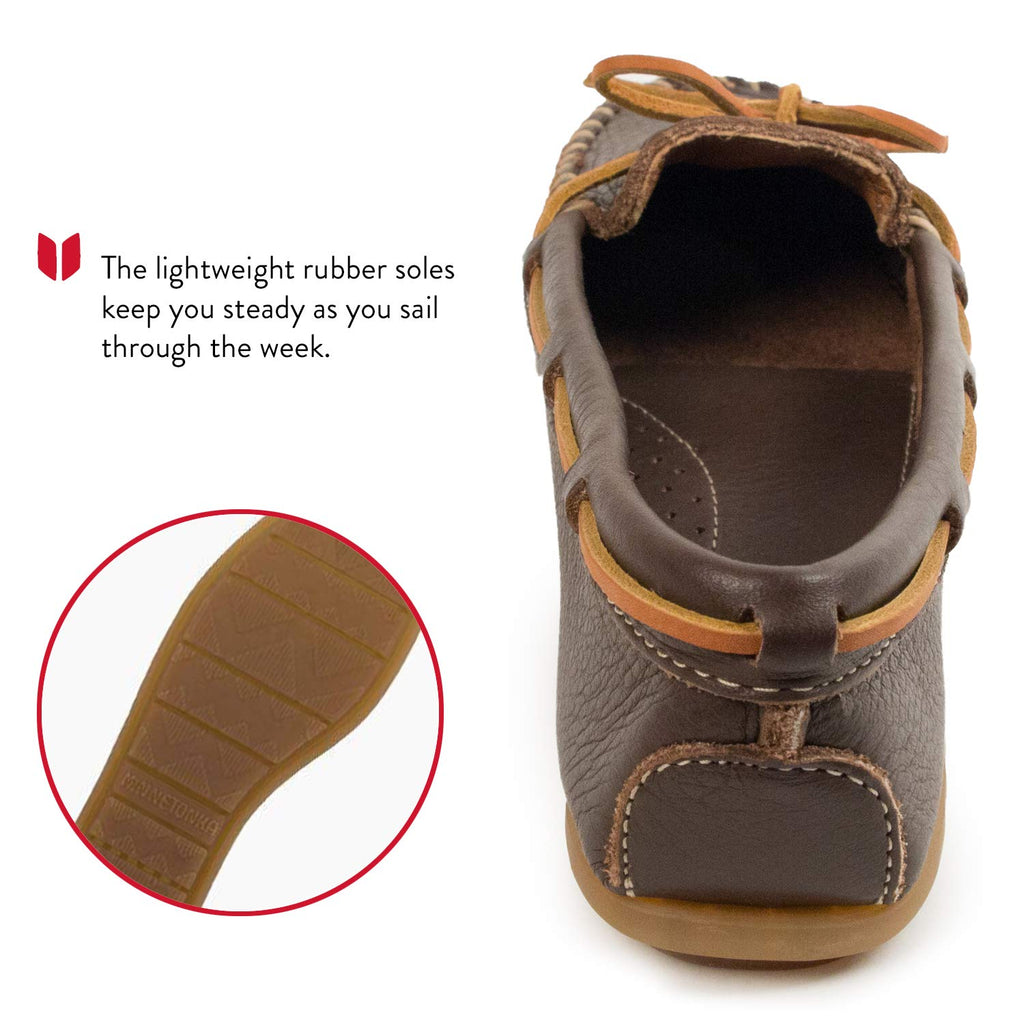 Minnetonka Thunderbird Suede Boat Sole 165 Damen Mokassins
