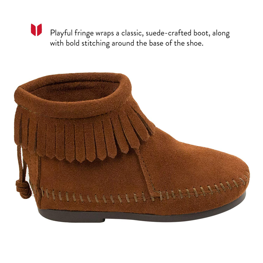 Minnetonka Back Zipper Boot 2282 Unisex - Kinder Stiefel