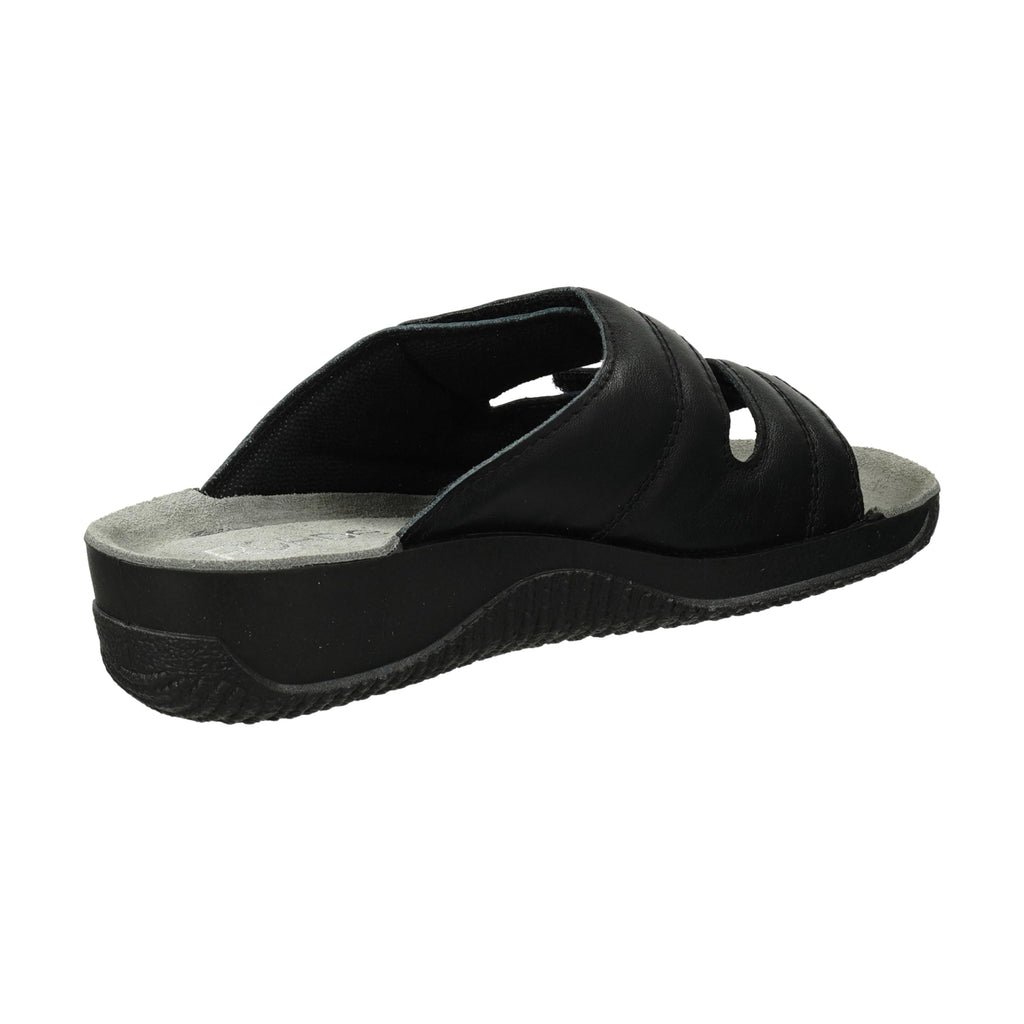 Rohde Soltau-40 - Damen Pantolette aus Velour-Leder
