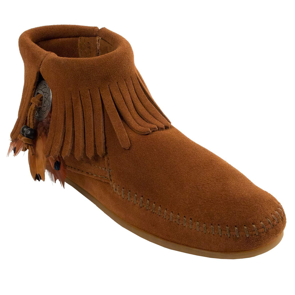 Minnetonka Damen Concho/Feather Side Zip Boot Bootsschuh