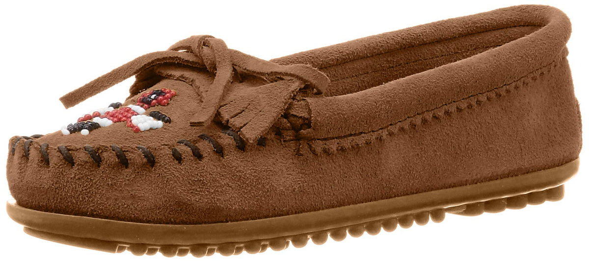 Minnetonka Womens Thunderbird II Braun Slipper 37