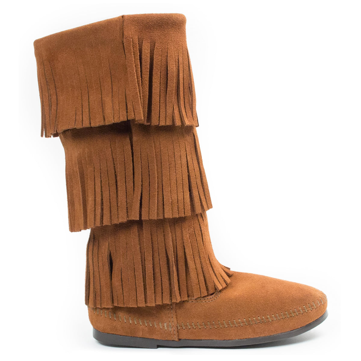 Minnetonka Wildleder Mokassin Fransenstiefel Stief