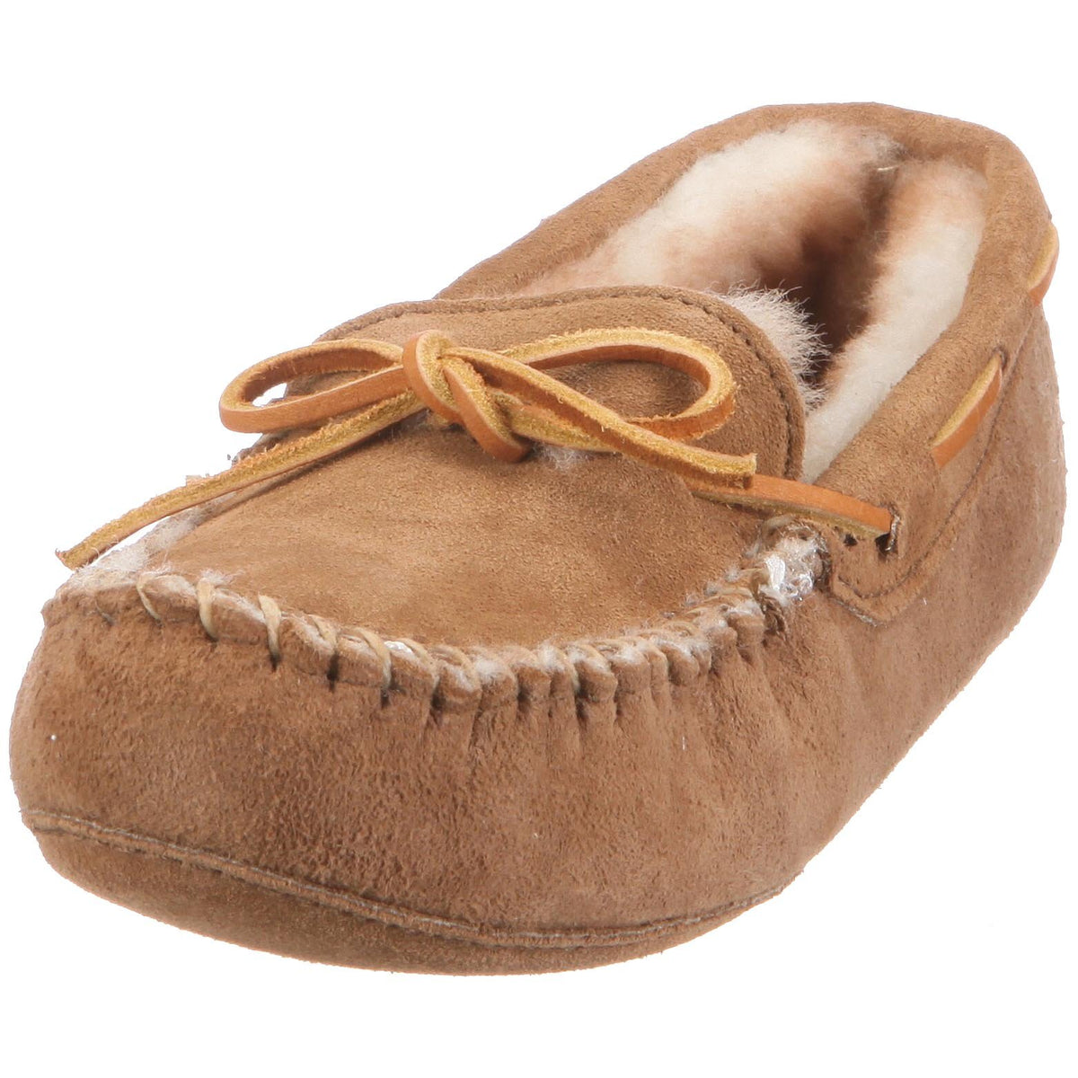 Minnetonka 3411 Sheepskin Softsole Moccasin, Damen Hausschuhe
