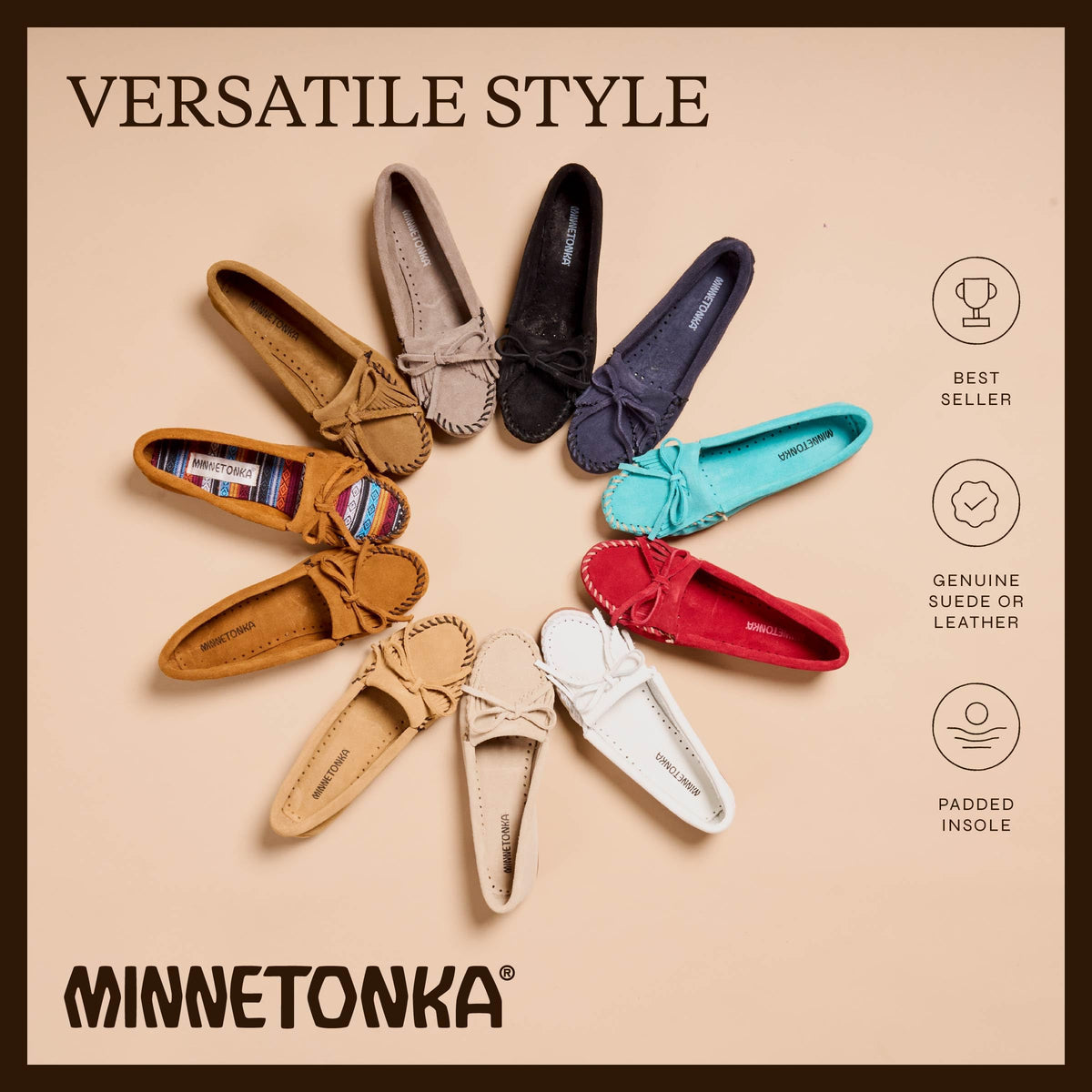 Minnetonka Kilty Moc Damen Mokassin